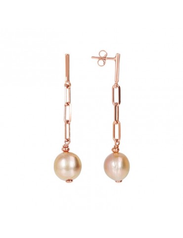 Bronzallure Woman Earrings - Maxima Pendants with Pearls - 0 2
