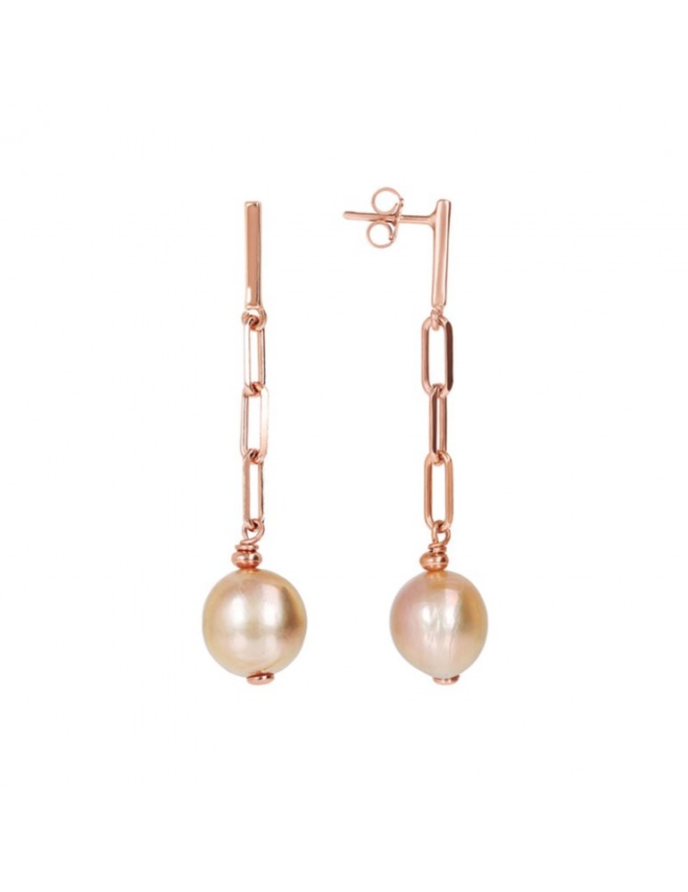 Bronzallure Woman Earrings - Maxima Pendants with Pearls - 0