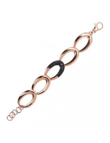 Bronzallure Woman Bracelet - Aurora Oval with Gray Nano Gem - 0 2