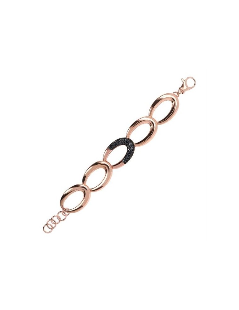 Bronzallure Woman Bracelet - Aurora Oval with Gray Nano Gem - 0