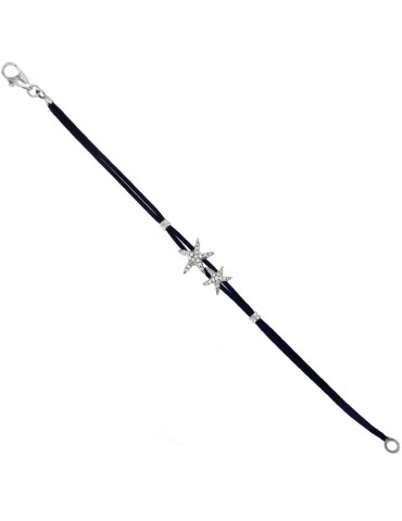 Bracciale Giovepluvio Stelle Marine con Diamanti da Uomo - 0