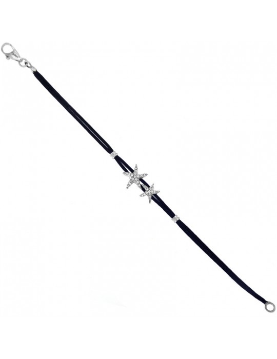 Bracciale Giovepluvio Stelle Marine con Diamanti da Uomo - 0