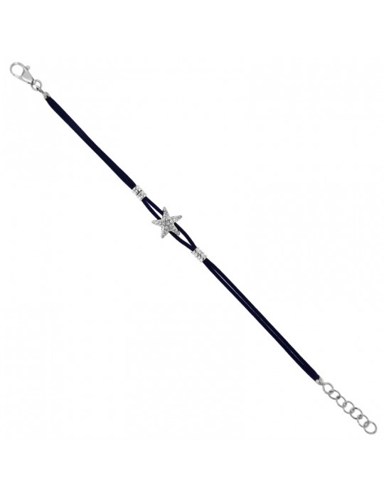 Bracciale Giovepluvio Stella Marina con Diamanti da Uomo - 0