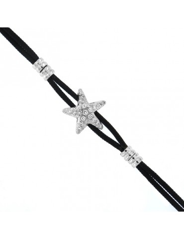 Giovepluvio Man's Starfish Bracelet with Diamonds - 0 2