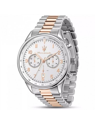 Maserati Men's Watch - Tradition Chronograph 45mm Silver White - 0