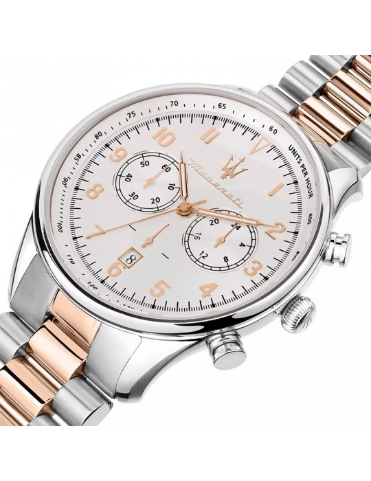 Maserati Men's Watch - Tradition Chronograph 45mm Silver White - 0