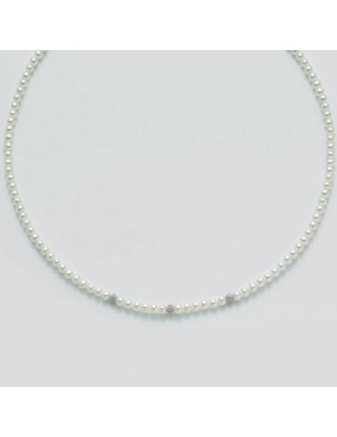 MILUNA NECKLACE WITH DIAMOND WHITE GOLD - 0