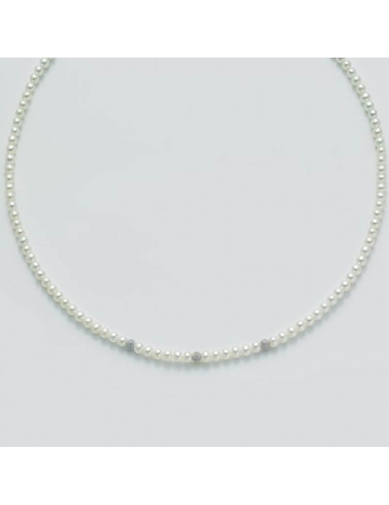 MILUNA NECKLACE WITH DIAMOND WHITE GOLD - 0