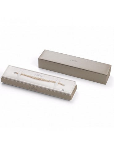 Miluna Bracelet with Pearls and Red Coral Agglomerate for Woman - 0 2