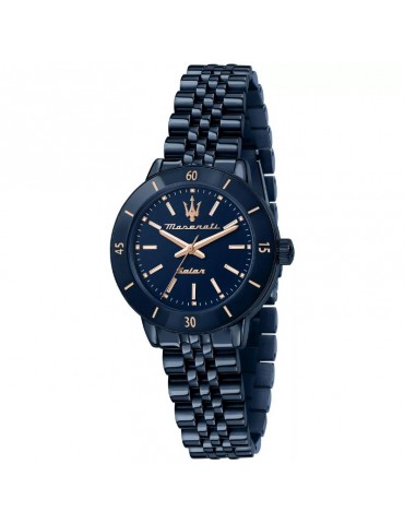 Orologio Maserati Donna - Solar - 32mm Rose Gold Blu - R8853149501
