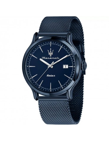 Maserati Men's Watch - Solar Time and Date 42mm Blue - 0