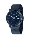 Maserati Men's Watch - Solar Time and Date 42mm Blue - 0