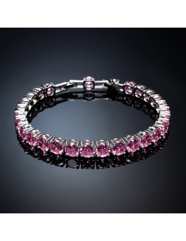 Bracciale Chiara Ferragni - Classic Tennis - Zirconi Rosa - J19AVJ01