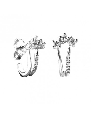 ORECCHINI DI ORO CON DIAMANTI TRILOGY DAVITE & DELUCCHI - 0