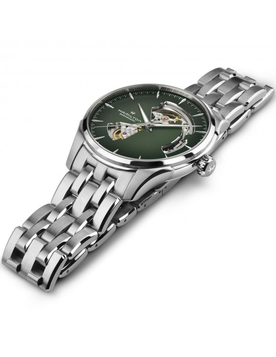 Orologio Hamilton - Jazzmaster  - Open Heart - 40mm Verde - H32675160