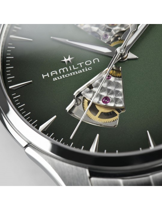 Orologio Hamilton - Jazzmaster  - Open Heart - 40mm Verde - H32675160