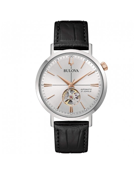 Orologio Bulova Uomo - Aerojet - Automatico 41mm Argento - 98A289