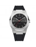 D1 Milano Men's Watch - Automatic Mechanical Red Retro 41.5mm Black - 0