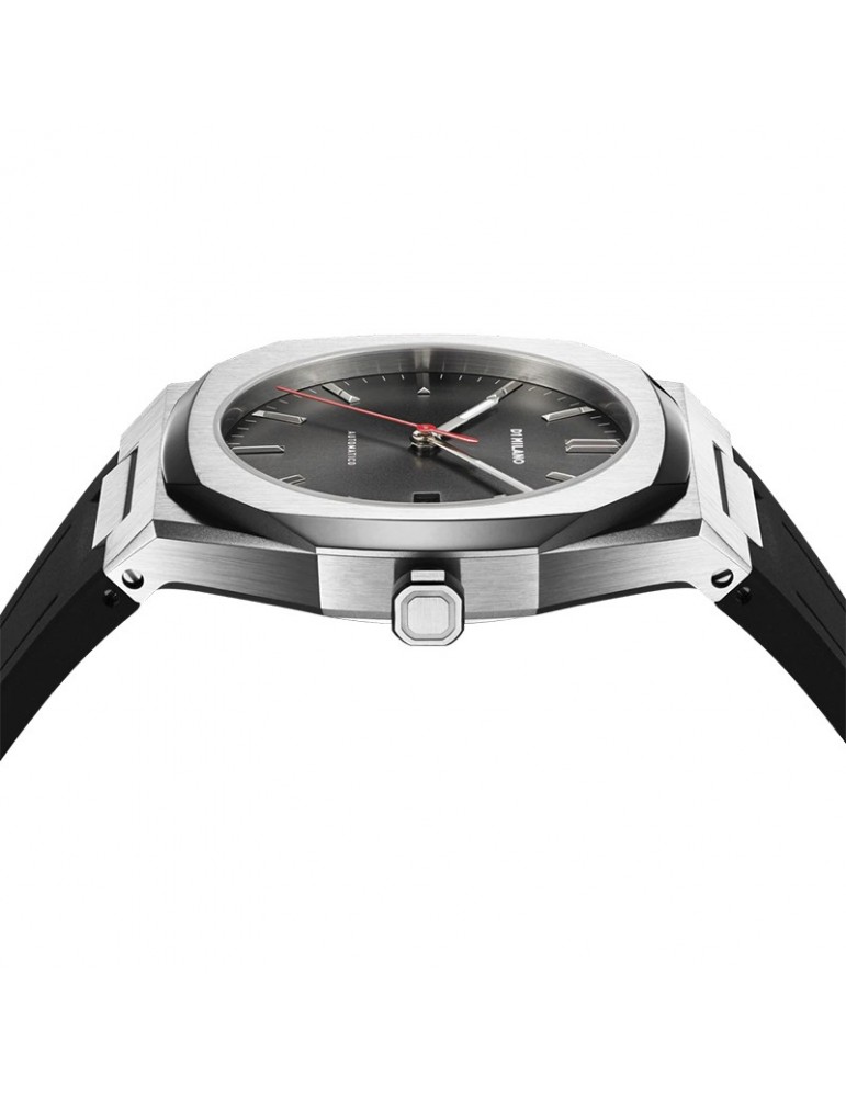 D1 Milano Men's Watch - Automatic Mechanical Red Retro 41.5mm Black - 0