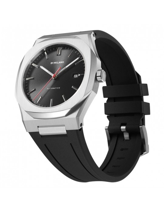 D1 Milano Men's Watch - Automatic Mechanical Red Retro 41.5mm Black - 0