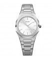 D1 Milano Woman's Watch - Ultra Thin Silver Cloud 34mm Silver White - 0