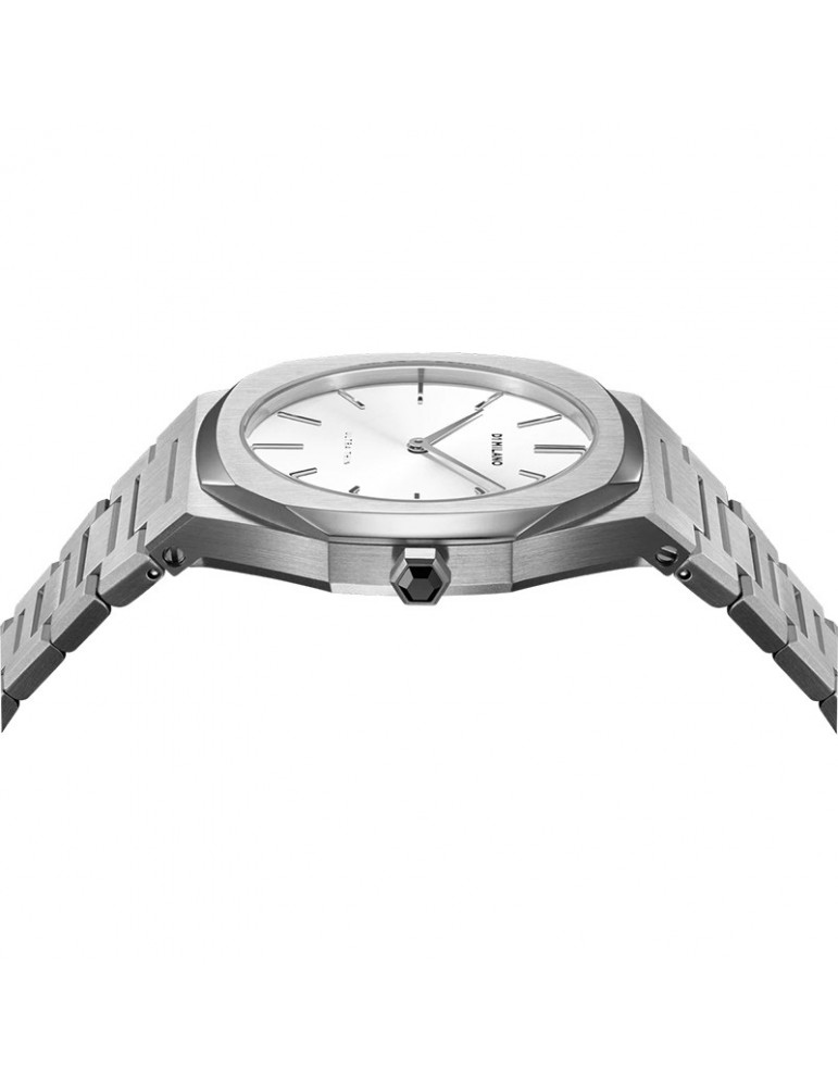 D1 Milano Woman's Watch - Ultra Thin Silver Cloud 34mm Silver White - 0