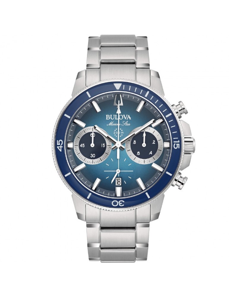 Bulova Men's Watch - Marine Star Chronograph 45mm Blue - 0
