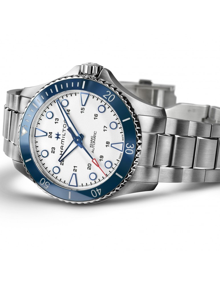 Orologio Hamilton - Khaki Navy Scuba - Auto - 43mm Argento - H82505150