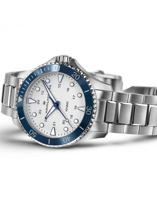 Hamilton Men's Watch - Khaki Navy Scuba Quartz 37mm Silver - 0
