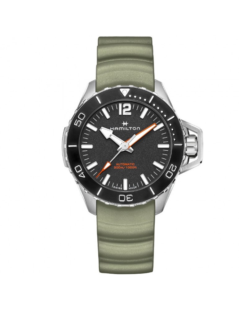 Hamilton Men's Watch - Khaki Navy Frogman Automatic 46mm Green Black - 0
