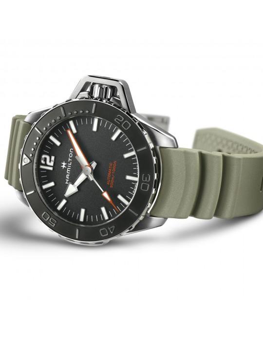 Orologio Hamilton - Khaki Navy Frogman - 46mm Verde Nero - H77825331