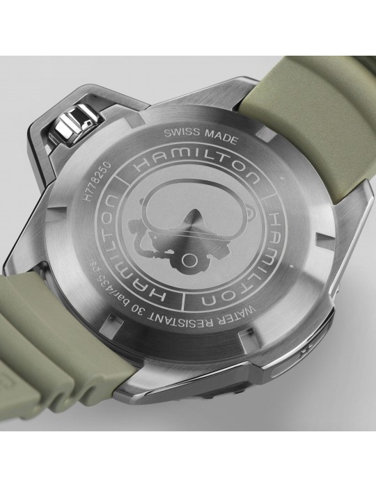 Orologio Hamilton - Khaki Navy Frogman - 46mm Verde Nero - H77825331