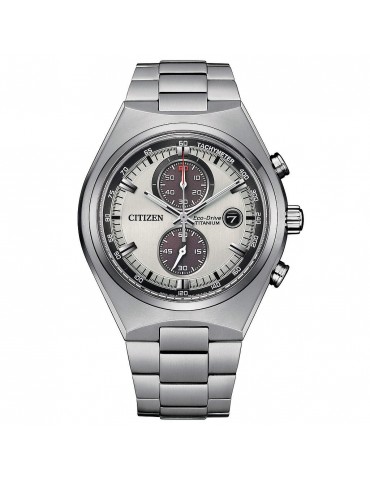 Citizen Men's Watch - Super Titanium Eco-Drive Chronograph 43mm Silver - 0