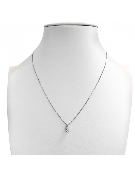 Collana Davite&Delucchi - Oro - Trilogy - Diamanti 0,21 ct - CLN01185221