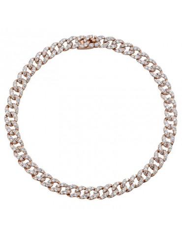Bracciale Buonocore - Groumette - Oro Rosa -Diamanti 2,42 ct- 992B01DP