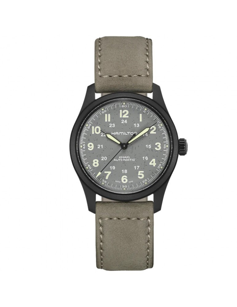 Orologio Hamilton - Khaki Field Titanium - 38mm Grigio - H70215880