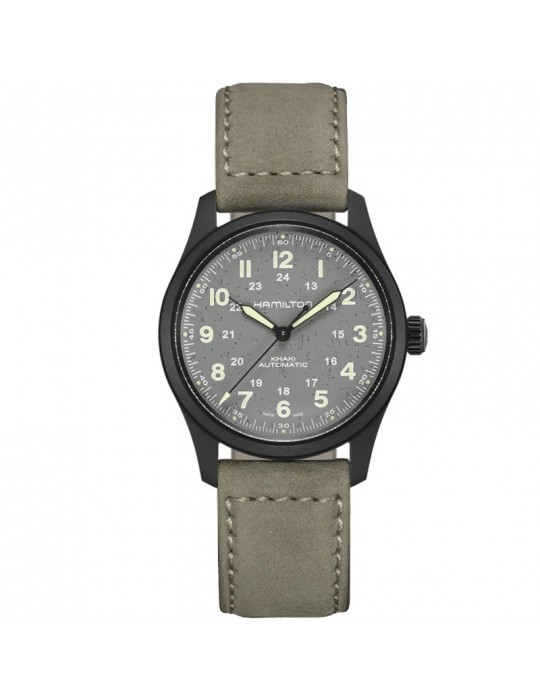 Hamilton Men's Watch - Khaki Field Titanium Automatic 38mm Gray - 0