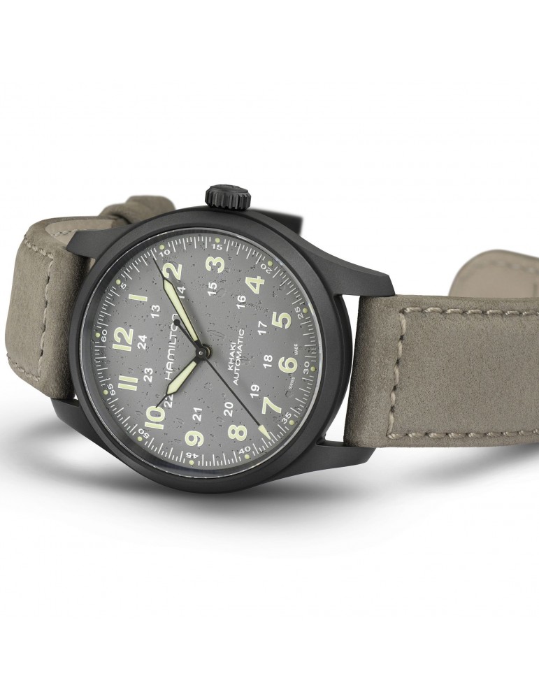 Hamilton Men's Watch - Khaki Field Titanium Automatic 38mm Gray - 0