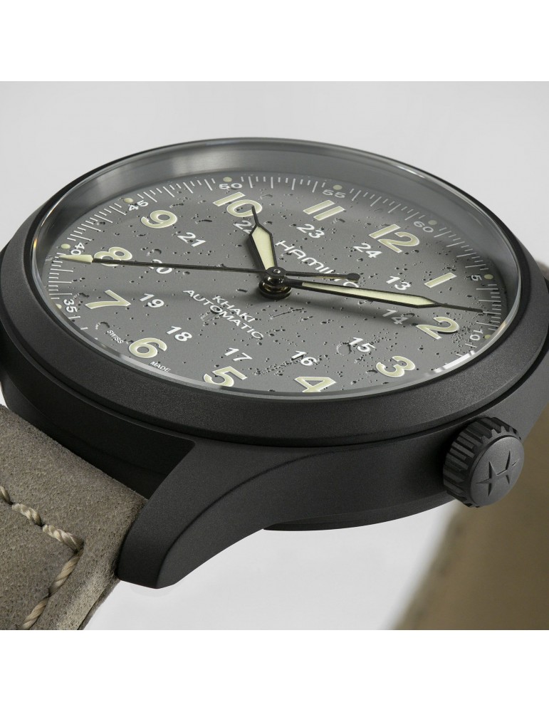 Hamilton Men's Watch - Khaki Field Titanium Automatic 38mm Gray - 0