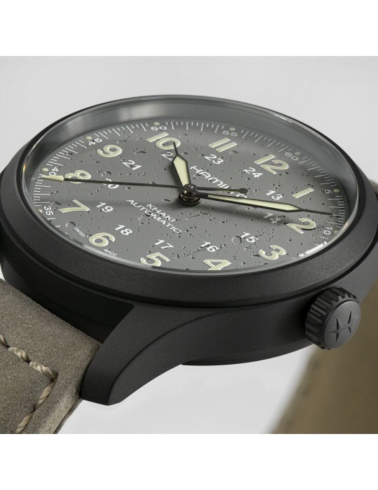 Hamilton Men's Watch - Khaki Field Titanium Automatic 38mm Gray - 0