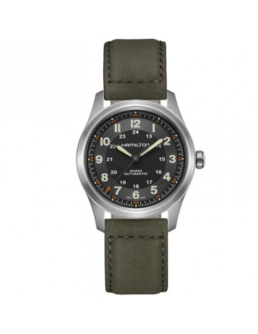 Hamilton Men's Watch - Khaki Field Titanium Automatic 38mm Black - 0