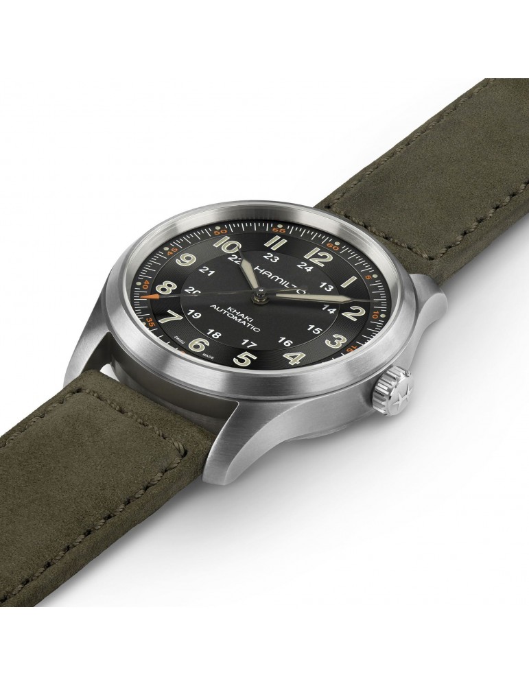 Hamilton Men's Watch - Khaki Field Titanium Automatic 38mm Black - 0