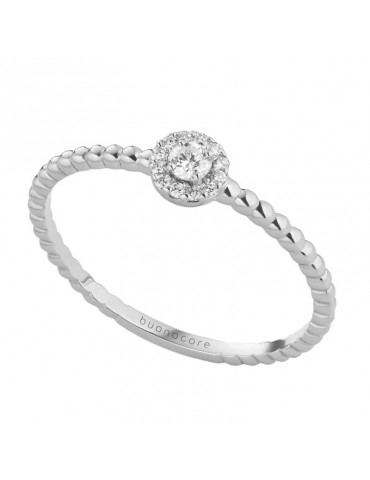 Buonocore Ring - Pearls in 18K Gold with Natural Diamonds 0.10 ct - 0