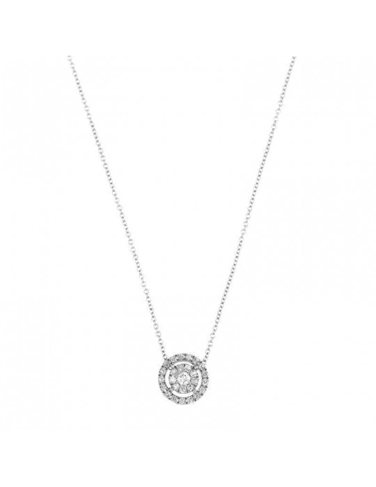 Collana Lelune Diamonds - Oro Bianco - Diamanti 0,15 carati - LDPL1015