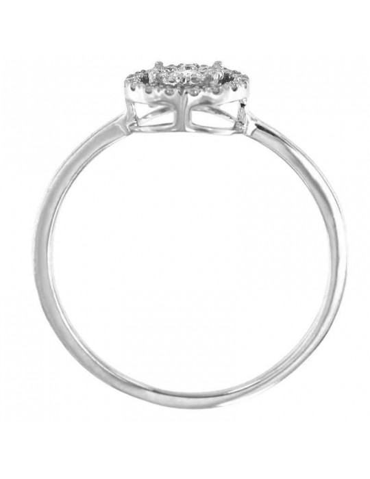 Anello Lelune Diamonds - Oro Bianco - Diamanti 0,15 ct - LDRN12015