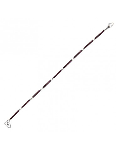 Davite & Delucchi unisex tennis bracelet with rubies - 0