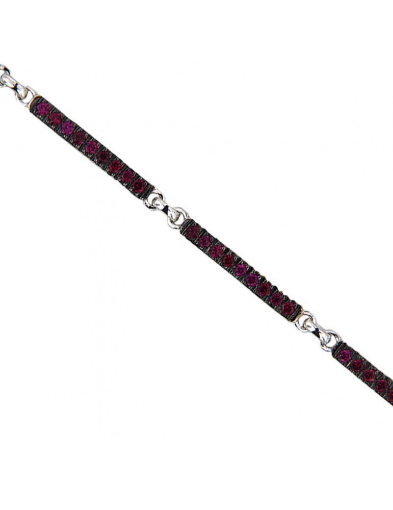 Bracciale tennis Davite & Delucchi con rubini unisex - 0