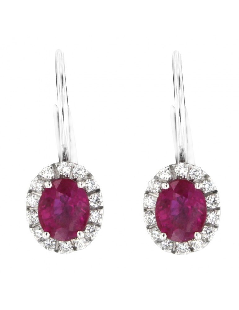 Orecchini Davite&Delucchi - Oro - Diamanti - Rubini 0,95 ct - BB0083826S