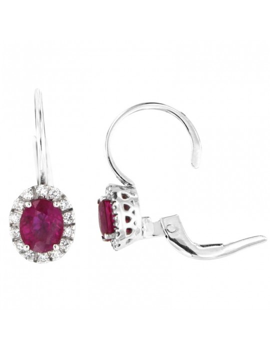 Orecchini Davite&Delucchi - Oro - Diamanti - Rubini 0,95 ct - BB0083826S