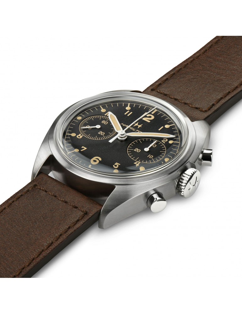 Hamilton Men's Watch - Khaki Aviation Pioneer Mechanical Chrono 40mm Black - 0